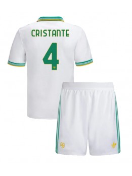 AS Roma Bryan Cristante #4 Ausweichtrikot für Kinder 2025-26 Kurzarm (+ Kurze Hosen)